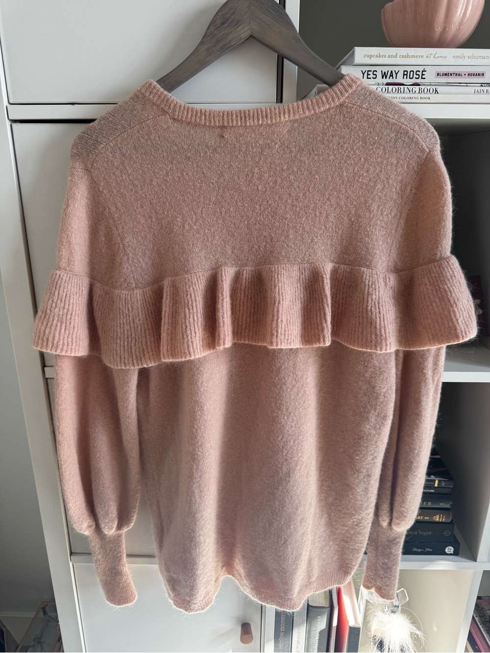 Soft Pink Ruffle-Trim Sweater - Picture 2 of 3